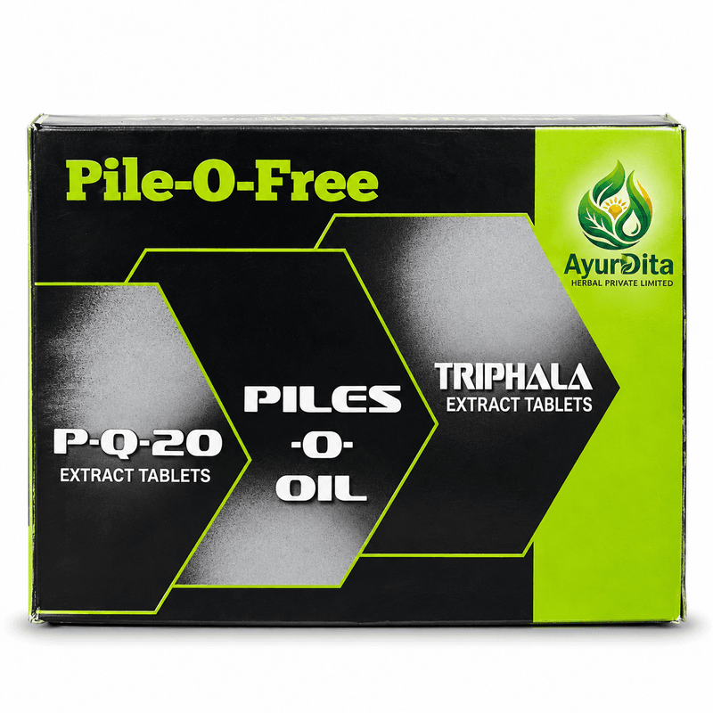 AyurDita Pile-O-Free Complete Herbal Care Kit